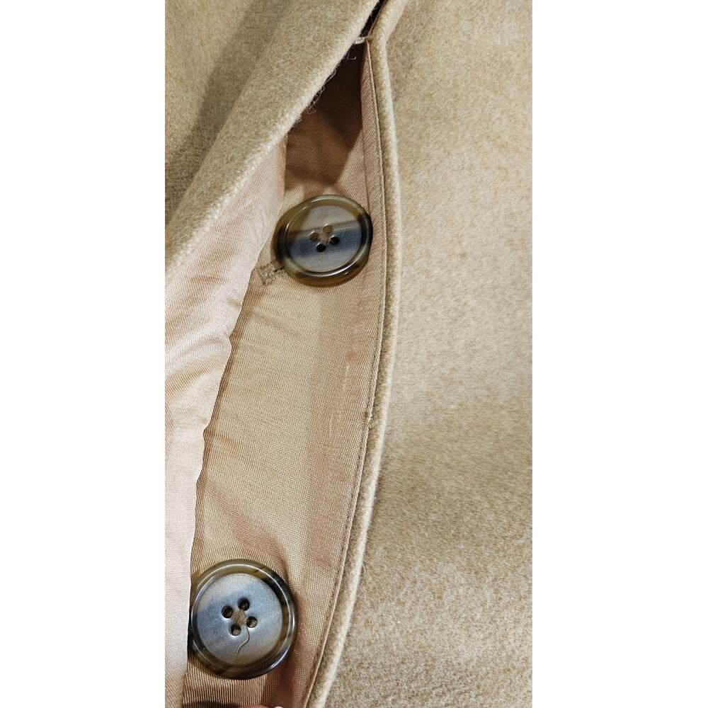 Banana Republic Dyed Italian Shearling Wool Jacket Coat, Front Pockets, Sz L - Picture 7 of 13